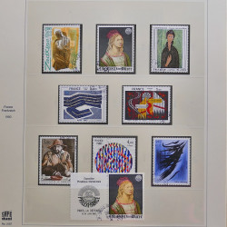 Collection timbres de France 1980-1986 oblitérés en album Safe.