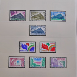 Collection timbres de France 1980-1986 oblitérés en album Safe.