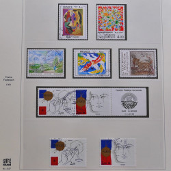 Collection timbres de France 1980-1986 oblitérés en album Safe.