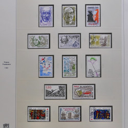 Collection timbres de France 1980-1986 oblitérés en album Safe.