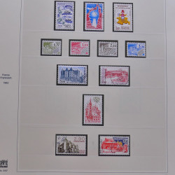Collection timbres de France 1980-1986 oblitérés en album Safe.