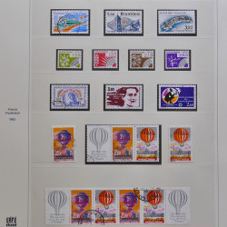 Collection timbres de France 1980-1986 oblitérés en album Safe.