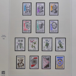 Collection timbres de France 1980-1986 oblitérés en album Safe.
