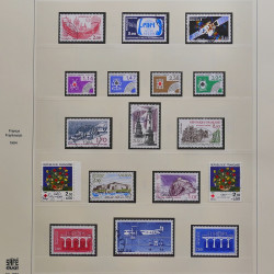 Collection timbres de France 1980-1986 oblitérés en album Safe.