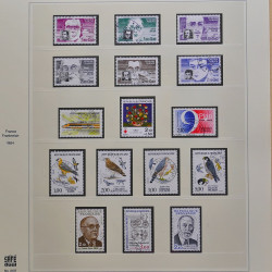 Collection timbres de France 1980-1986 oblitérés en album Safe.