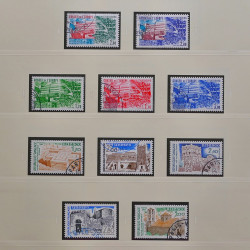 Collection timbres de France 1980-1986 oblitérés en album Safe.