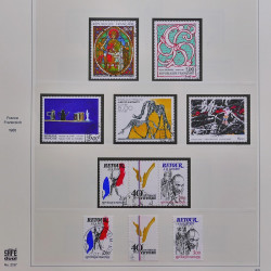 Collection timbres de France 1980-1986 oblitérés en album Safe.