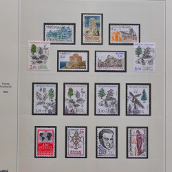 Collection timbres de France 1980-1986 oblitérés en album Safe.