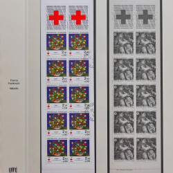 Collection timbres de France 1980-1986 oblitérés en album Safe.