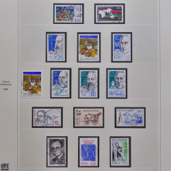 Collection timbres de France 1980-1986 oblitérés en album Safe.