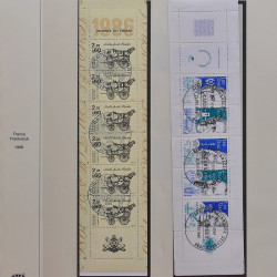 Collection timbres de France 1980-1986 oblitérés en album Safe.