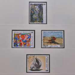 Collection timbres de France 1986-1992 oblitérés en album Safe.