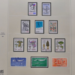 Collection timbres de France 1986-1992 oblitérés en album Safe.