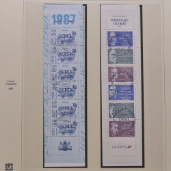 Collection timbres de France 1986-1992 oblitérés en album Safe.