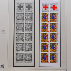 Collection timbres de France 1986-1992 oblitérés en album Safe.