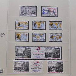 Collection timbres de France 1986-1992 oblitérés en album Safe.