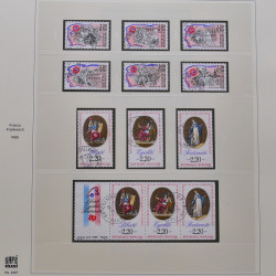 Collection timbres de France 1986-1992 oblitérés en album Safe.