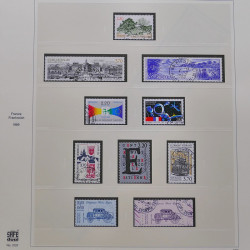 Collection timbres de France 1986-1992 oblitérés en album Safe.