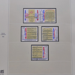 Collection timbres de France 1986-1992 oblitérés en album Safe.