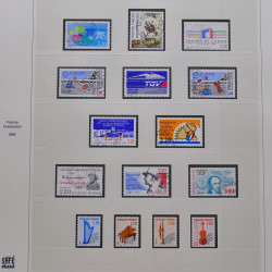 Collection timbres de France 1986-1992 oblitérés en album Safe.