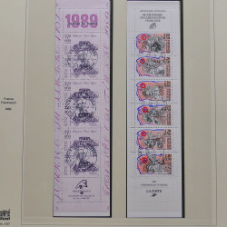 Collection timbres de France 1986-1992 oblitérés en album Safe.