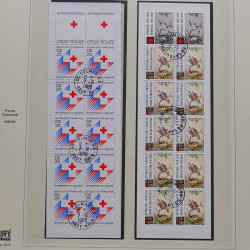 Collection timbres de France 1986-1992 oblitérés en album Safe.
