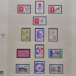 Collection timbres de France 1986-1992 oblitérés en album Safe.