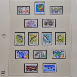 Collection timbres de France 1986-1992 oblitérés en album Safe.