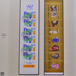 Collection timbres de France 1986-1992 oblitérés en album Safe.