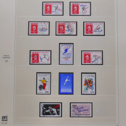 Collection timbres de France 1986-1992 oblitérés en album Safe.
