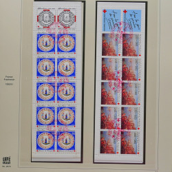 Collection timbres de France 1986-1992 oblitérés en album Safe.