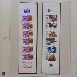 Collection timbres de France 1986-1992 oblitérés en album Safe.