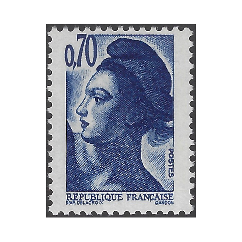 Marianne de Liberté timbre N°2240a double frappe neuf**.