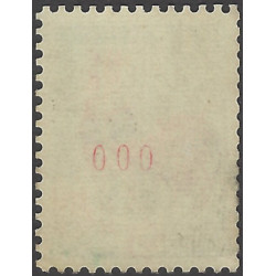 Coq de Decaris timbre N°1331Ac roulette numéroté 000 neuf**.