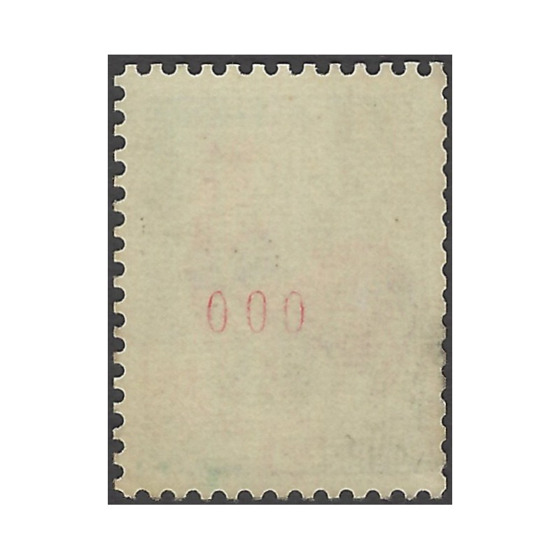 Coq de Decaris timbre N°1331Ac roulette numéroté 000 neuf**.