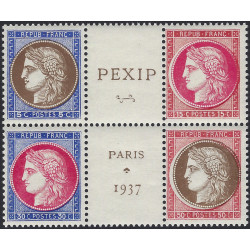 PEXIP Cérès timbres de France N°348-351 en bloc neuf**.