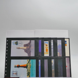 Vrac philatélique de timbres du monde neufs et oblitérés en un carton.