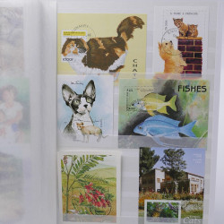 Vrac philatélique de timbres du monde neufs et oblitérés en un carton.