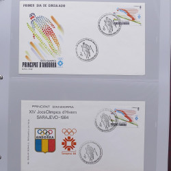 Collection timbres thématiques Ski - sports d'hiver en 2 albums.