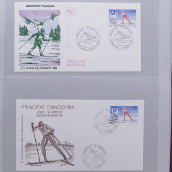 Collection timbres thématiques Ski - sports d'hiver en 2 albums.