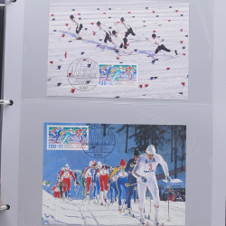 Collection timbres thématiques Ski - sports d'hiver en 2 albums.