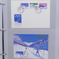 Collection timbres thématiques Ski - sports d'hiver en 2 albums.