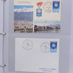 Collection timbres thématiques Ski - sports d'hiver en 2 albums.