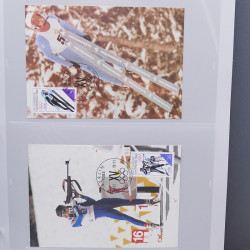 Collection timbres thématiques Ski - sports d'hiver en 2 albums.