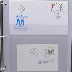 Collection timbres thématiques Ski - sports d'hiver en 2 albums.