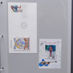 Collection timbres thématiques Ski - sports d'hiver en 2 albums.