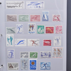Collection timbres thématiques Ski - sports d'hiver en 2 albums.