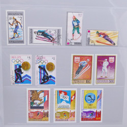 Collection timbres thématiques Ski - sports d'hiver en 2 albums.