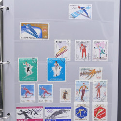 Collection timbres thématiques Ski - sports d'hiver en 2 albums.