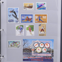 Collection timbres thématiques Ski - sports d'hiver en 2 albums.